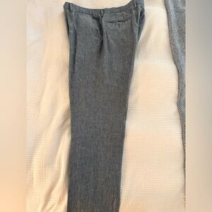 J Crew Bowery Pant Irish Linen 34x32 Slim